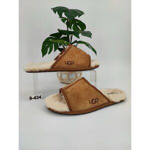 Ugg Women's Scuff Brown Suede Slippers Open Toe Size 9 US